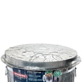thumbnail image 4 of Behrens Metalware Galvanized Outdoor Steel Garbage Can with Lid, Silver, 4 of 8