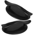 thumbnail image 6 of CHICHUMID 2Pcs Black Plastic Rectangular Self-Adhesive Handle for Cabinet and Drawer 3.7X1.9X1.2In, 6 of 8