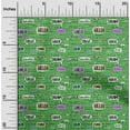 thumbnail image 2 of oneOone Viscose Jersey Green Fabric Writing Text Sewing Craft Projects Fabric Prints By Yard 60 Inch Wide, 2 of 4
