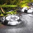 thumbnail image 5 of Solar Landscape Lighting 4Pcs 8 LED Solar Underground Buried Lights for Garden Roadway Outdoor Path Lighting House Decor, 5 of 9