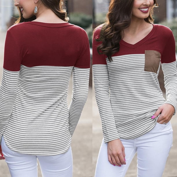 Camiseta Delgada Manga Larga Mujeres Ropa Cómoda L