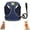 Navy Blue, variant on Cat Harness and Leash, Retractable Cat Leash, Breathable Adjustable Vest Harnesses with Reflective Strip, Step-in Design & Night Safety