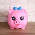 thumbnail image 4 of Caja de ahorro de Dinero NikouMX cerdito de dibujos animados suave color Rosa, 4 of 8