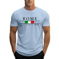 thumbnail image 5 of XIAOCHA Mens Rome Graphic Tee Short Sleeve Crew Neck Top Soft Casual Travel Shirt, 5 of 5