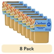 (8 pack) Gerber 2nd Foods Baby Food, Apple Banana with Oatmeal, 4 oz Tubs (2 Pack)