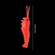 thumbnail image 4 of 50 Uds. De señuelos de pesca de agua salada de 3,5 cm, camarones señuelo suave luminoso (rojo), 4 of 4