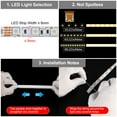 thumbnail image 2 of Unique Bargains LED Diffuser Channel, 16.5ft/5Meter 8mm LED Installations Light Strips Channel, 2 of 7