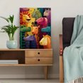 thumbnail image 5 of Vibrant African Wildlife Canvas Wall Art, Cartoon Zebra Lion Crocodile Print, Home Office Cafe Wall Decor, 5 of 8