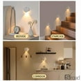 thumbnail image 4 of Smart Motion Sensor LED Night Light, Shell Shaped USB C Rechargeable Dimmable Wall Lamp With Magnetic Installation For Bedroom, Staircase, Corridor Decor,White-1PC, 4 of 7