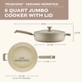thumbnail image 2 of Farberware TrueCook 6qt Ceramic Jumbo Cooker, Dishwasher and Oven Safe, Taupe, 2 of 18