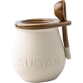thumbnail image 4 of Azucarero de cerámica Organizador de condimentos Organizador de granos de café con tapa Tarro de almacenamiento de alimentos Tarro de especias de, 4 of 7
