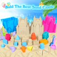 thumbnail image 4 of Castillo de arena FUSPWEAO de Beach Toys para niños con balde y bolsa, 4 of 6