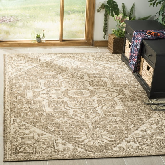 SAFAVIEH Linden Georgene Floral Area Rug, Cream/Beige, 4' x 6'