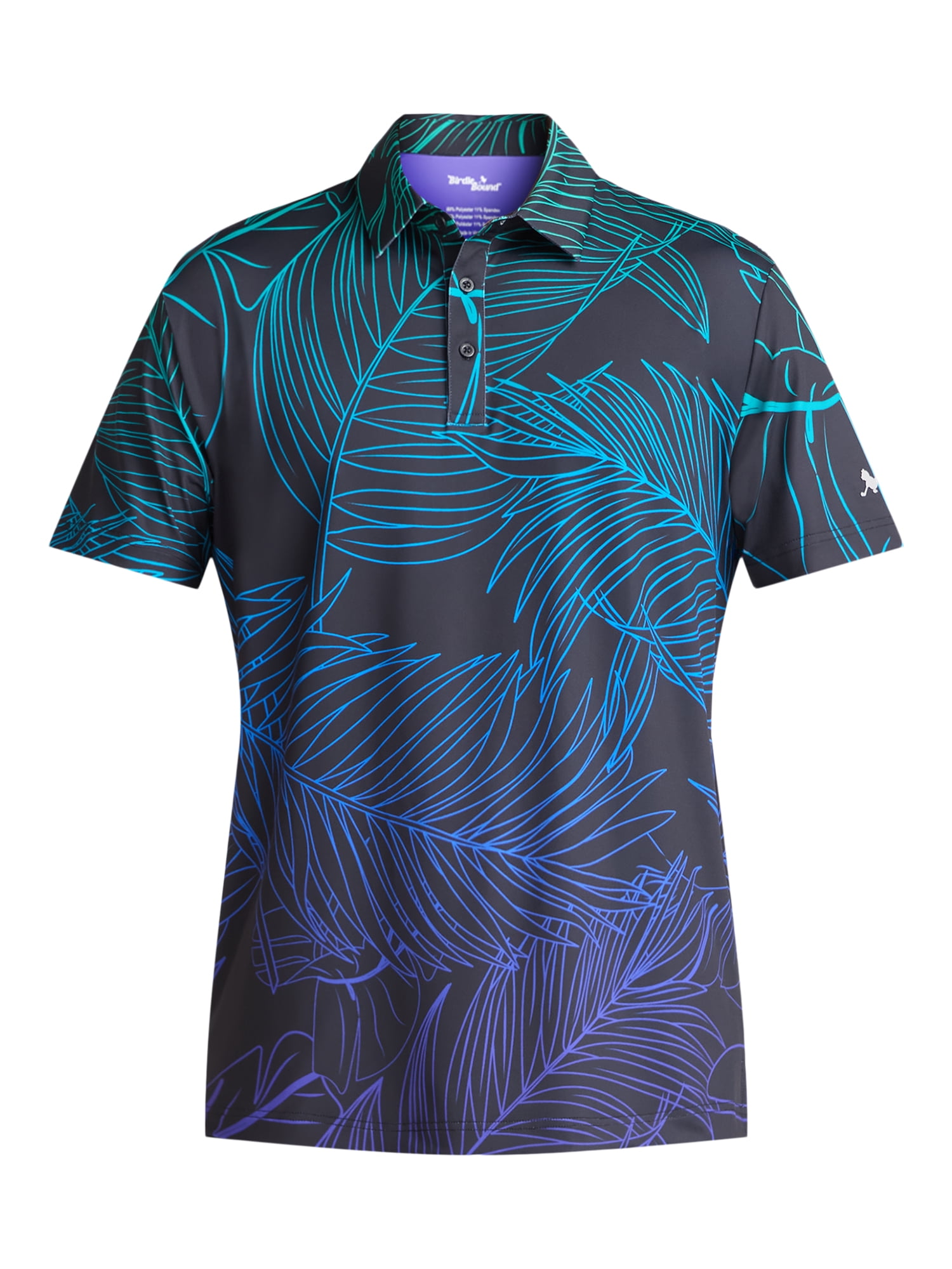 Birdie Bound Men's & Big Men's Novelty Print Golf Polo, Sizes S-5XL
