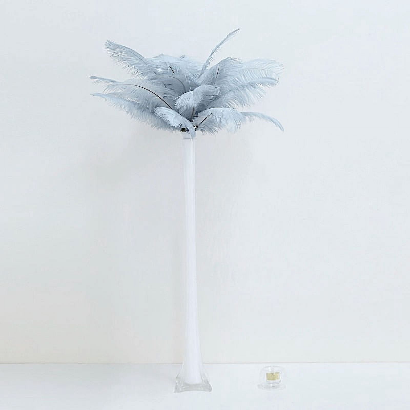 BalsaCircle 12 Pieces 13"-15" Dusty Blue Authentic Ostrich Feathers Centerpieces