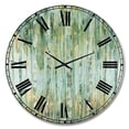 thumbnail image 1 of Designart 'The birch Forest II' Traditional wall clock, 1 of 4