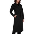 thumbnail image 3 of Tahari womens  Elliot Wool-Blend Wrap Coat, xs, Black, 3 of 6