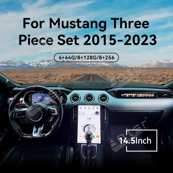 Aotsr for Ford Mustang 2015-2023 car digital LCD instrument panel   Car Radio   Passenger Display head unit plug and play