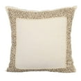 thumbnail image 1 of Chair Cushion Cover, Decorative Pillow Covers 24x24 inch (60x60 cm) Ivory, Cotton Throw Pillow Covers, Handmade Pillow Covers, Bordered Pillow Shams, Traditional - Pearl Glitter, 1 of 2
