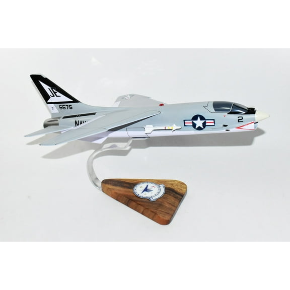 VC-2 Fleet Composite Squadron Two F-8,Vought F-8 Crusader,18",Mahogany Scale Model