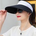 thumbnail image 6 of RUIG Ladies Summer Hats Sun Visor Hats For Women Large Brim Hat Large Brim Casual Peaked Cap Summer Beach Cap, 6 of 7