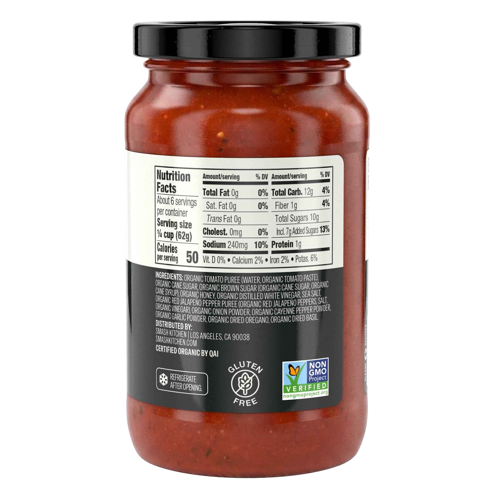 Smash Kitchen USDA Organic Hot Honey Pizza Sauce, 14 oz