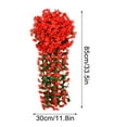 thumbnail image 3 of Lilixerw Hanging Artificial Violet Flowers,Silk Flower Showcase Balcony Decoration Hanging Plant for Home Wedding Garden Yard Indoor Outdoor Decor,Red, 3 of 3