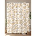 thumbnail image 4 of Shower Curtains Orange Pastoral Flower Bath Curtain Farmhouse Floral Waterproof Bathroom Shower Curtain Set with Hooks Decoration 36 x 72 Inches, 4 of 7