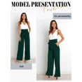 thumbnail image 5 of STARVNC Women High Waist Tie Waisted With Pockets Straight Leg Pants, 5 of 7