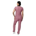 thumbnail image 2 of Adar Pro Everyday Expert Scrub Set For Women - Curved V-Neck Scrub Top & Tapered Drawstring Scrub Pants, 2 of 7