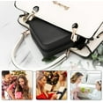 thumbnail image 3 of Travel Jewelry Box With Mirror, Portable Jewelry organizer Display Storage Box for Earrings Rings Necklaces, Jewelry ase for female Girls (Black), 3 of 7