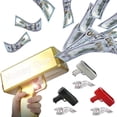 thumbnail image 1 of Pistola de billetes Make It Rain Money Cash Spray Cannon Gun juego de facturas de juguete al aire libre familia divertidos regalos de fiesta para niños, rosa 11 Afortunado Sencillez, 1 of 5