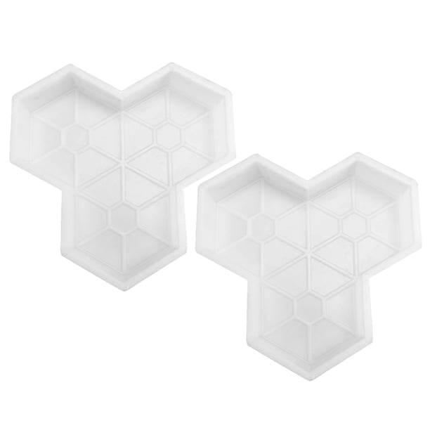 2 moldes de ladrillos para pavimento de hoja de arce, moldes de hormigón para caminos de piedra para pasarelas de jardín, moldes de ladrillos, herramienta para hacer caminos DIY