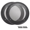 thumbnail image 1 of Unique Bargains 2pcs 8' Speaker Grill Mesh Decorative Circle Woofer Guard Protective Cover Audio Parts Black, 1 of 1