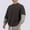 Coffee, variant on DAFPZW Men's 2025 Spring Winter Long Sleeve Shirt Casual Round Neck Loose Basic Shirts Trendy Patchwork Color Block Blouse