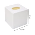 thumbnail image 2 of Yesbay Tissue Box Cover Square Tissue Box Holder ,Oval Opening Decorative Tissue Storage Cube Vanity Countertop Bedroom Dresser Office Paper Dispenser, 2 of 8