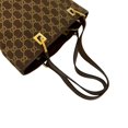 thumbnail image 4 of Pre-Owned GUCCI GG pattern canvas leather handbag, mini tote bag, semi-shoulder brown, 88803, 4 of 10