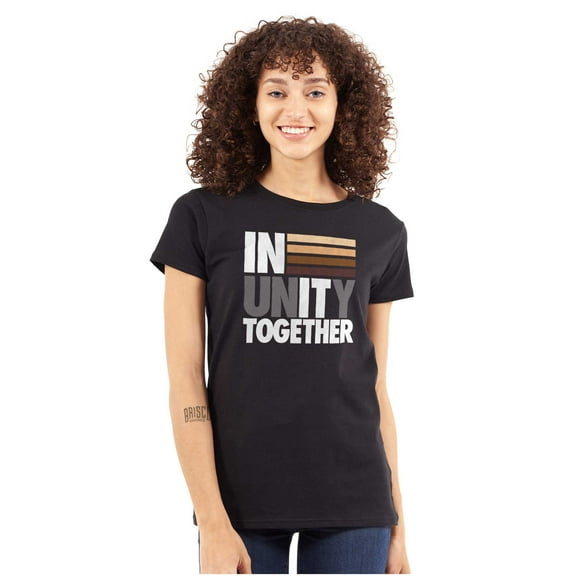 In Unity Together Social Justice Womens Slim Fit Graphic Tee Brisco Brands S