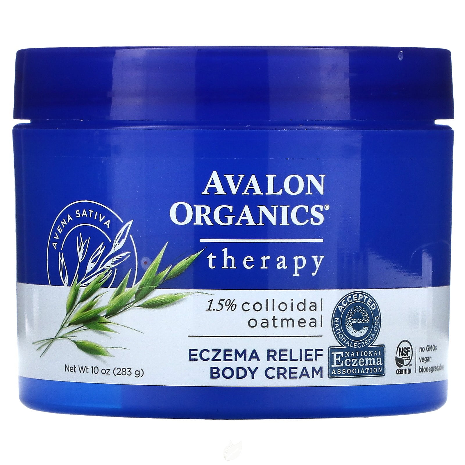 Avalon Organic Botanicals Eczema Relief Body Cream 10 Ounce, Pack of 2