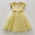 thumbnail image 3 of Kids Formal Dresses for Girls Yellow Dress for Girls Baby Tulle Dress Girls Spring Dresses Carnival Dresses for Girls 6-12M, 3 of 3