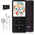 thumbnail image 1 of MP3 Player , Reproductor de Música con Tarjeta Micro SD de 16GB, Altavoz/foto/reproducción de Video/radio FM/grabadora de Voz/lector de Libros Electrónicos Integrado, Compatible con hasta 128GB, 1 of 7