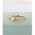 thumbnail image 2 of 2Ct Round Cut Lab Created Diamond Women's Wedding Cat Ring 14K Yellow Gold Plated, 2 of 4