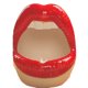 thumbnail image 1 of Cenicero de cerámica con labios bonitos, soporte de Cenicero sin humo con personalidad creativa para la boca, 1 of 5