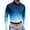 Navy, variant on AKOEE Polos Golf Shirts for Men Gradient Color Button Collared Tops Sports Casual Long Sleeve Blouses, Navy 3XL