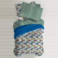 thumbnail image 2 of Dream Factory Forme un Ensemble de Couette pour Garçons en Microfibre Ultra Doux, Bleu, Plein, 2 of 4
