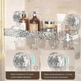 thumbnail image 5 of Light Luxury Style Punch-Free Storage Rack, Shower Organizer Suction, Suction Cup Shelf, Shower Dispenser Soap Organizer, 5 of 5