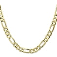 thumbnail image 2 of Solid 10k Yellow Gold 7mm Concave Open Figaro Chain - 22", 2 of 8