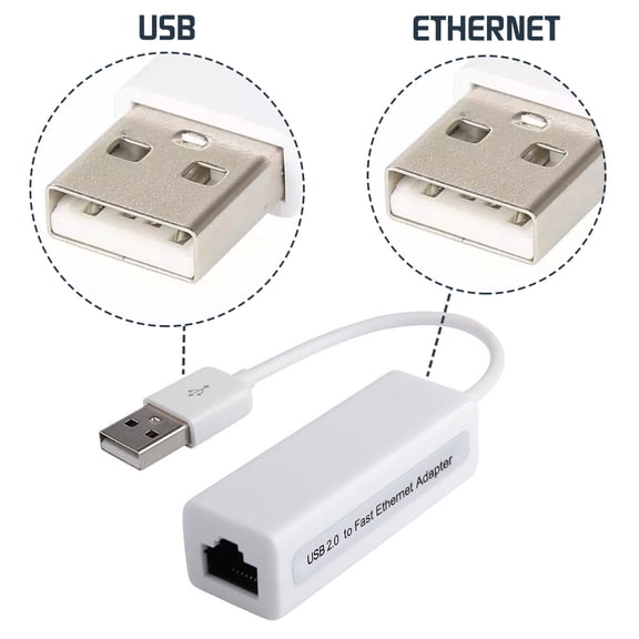 HLONK USB Ethernet Adapter USB 2.0 to 10 100 Foldable Ethernet LAN Network Adapter Ethernet Compatible for Nintendo Switch MacBook Surface Pro Notebook PC