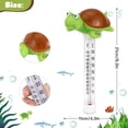 thumbnail image 3 of Floating Pool Thermometer, Pool Temperature Thermometer for Cold Plunge, Easy to Read, Shatter Resistant, Large Readable Display，for Outdoor & Indoor Swimming Pools, Spas, Hot Tubs & Aquariums(Turtle), 3 of 5