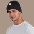 thumbnail image 5 of XIAOCHA Warm Fall‑Winter Beanie for Women，Penguin‑Embroidered Beanies，Daily Outdoor Headwear,Black, 5 of 6